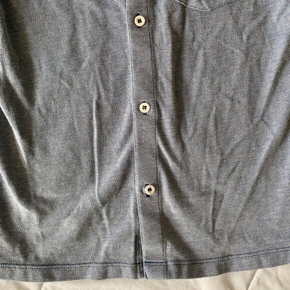 Nordstrom 100% Cotton Textured Long Sleeve Button Up Shirt Size 8/10 - Picture 7 of 14